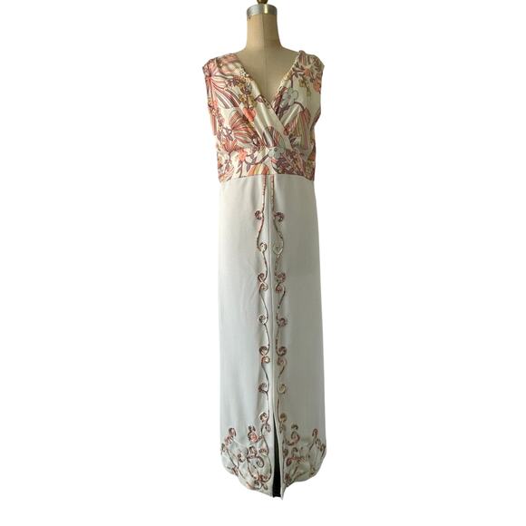 Volup Vintage Pastel Psychedelic Handmade Maxi Dress XL - Picture 1 of 9